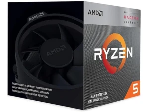 AMD Ryzen 5 3400G Processor (Integrated Radeon™ RX Vega 11 Graphics. 4 cores / 8 threads. 65W TDP. AM4 socket. 6 MB L2+L3 cache. Boost clock up to 4.2 GHz. Wraith Stealth cooler included)