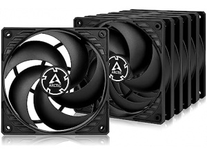 ARCTIC P12 (5 Pack) - PC Fan, 120mm Fan, PC Case Fan, Pressure-optimised, quiet motor, Computer, Fan Speed: 1800 rpm - Black