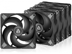 ARCTIC P14 Max (5 Pack) - PC Fan, High-Performance 140 mm Case Fan, PWM controlled 400-2800 rpm, Optimised for static pressure, 0dB mode - Black