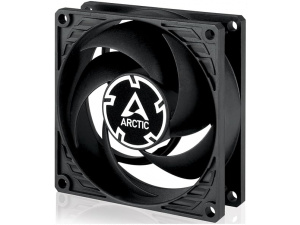 ARCTIC P8 Max - PC Fan, 80mm Fan, PC Case Fan, High-performance 80 mm case fan, Server fan, PWM-controlled 500-5000 rpm, Optimised for static pressure, 0dB mode, Fluid Dynamic Bearing - Black