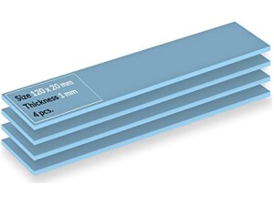 ARCTIC TP-3: Premium Performance Thermal Pad, 120 x 20 x 1.0 mm, (stackable to 2.0 mm without performance loss), 4 Pieces - High Performance, particularly soft, ideal gap filler, bridging gaps