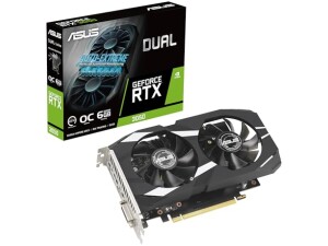 ASUS GeForce RTX 3050 6G DUAL OC Gaming Graphics Card - 1537MHz Boost Clock, GDDR6, PCIe Gen 4, DLSS 2, 3 x DP v1.4a, 1 x HDMI 2.1 (Supports 4K)
