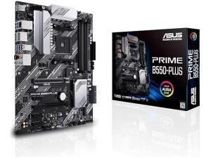 ASUS PRIME B550-PLUS - Motherboard - ATX - Socket AM4 - AMD B550 Chipset - USB-C Gen2, USB 3.2 Gen 1, USB 3.2 Gen 2 - Gigabit LAN