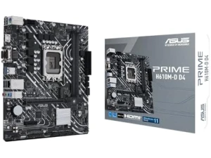 Asus PRIME H610M-D D4, Intel H610, 1700, Micro ATX, 2 DDR4, VGA, HDMI, PCIe4, 1x M.2