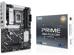 ASUS Prime B860-PLUS-CSM Motherboard Socket Intel LGA 1851 (Intel B860, ATX, DDR5 Memory, PCIe 5.0 x16 SafeSlot, 3X PCIe 4.0 M.2, HDMI, DisplayPort, USB 20Gbps, USB 5Gbps Type-C)