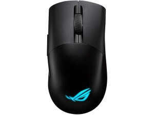 Asus ROG Keris Wireless AimPoint Gaming Mouse, Tri-mode connectivity (2.4GHz RF, Bluetooth, Wired), 36000 DPI sensor, 5 programmable buttons, ROG SpeedNova, Replaceable switches, Paracord cable, Black