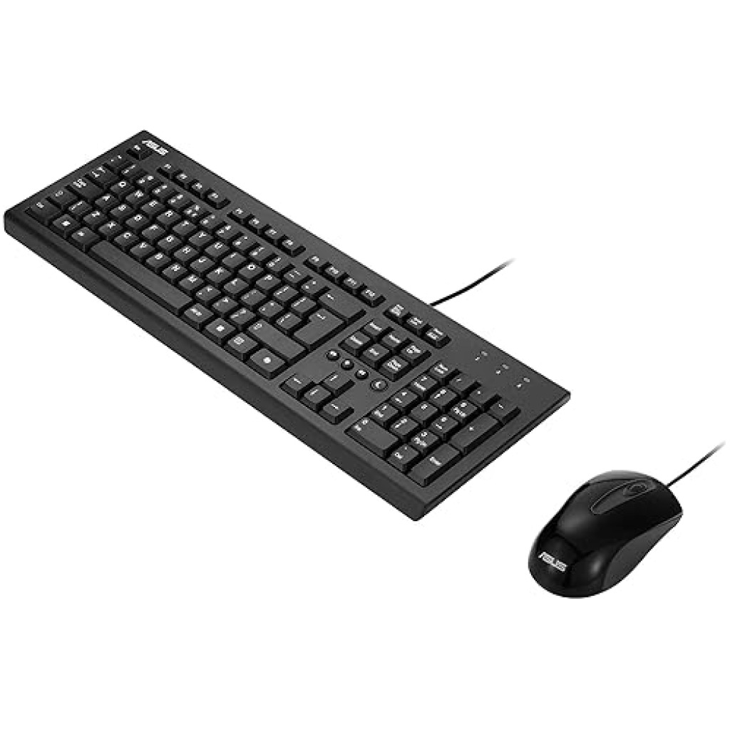 Asus U2000 Copilot Office Keyboard and Mouse Set, Hot Keys, Wired ...