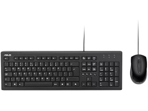 Asus U2000 Copilot Office Keyboard and Mouse Set, Hot Keys, Wired, Optical, USB, WIN 11