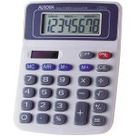 Aurora DT210 Semi Desktop Calculator, Grey