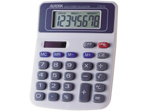 Aurora DT210 Semi Desktop Calculator, Grey