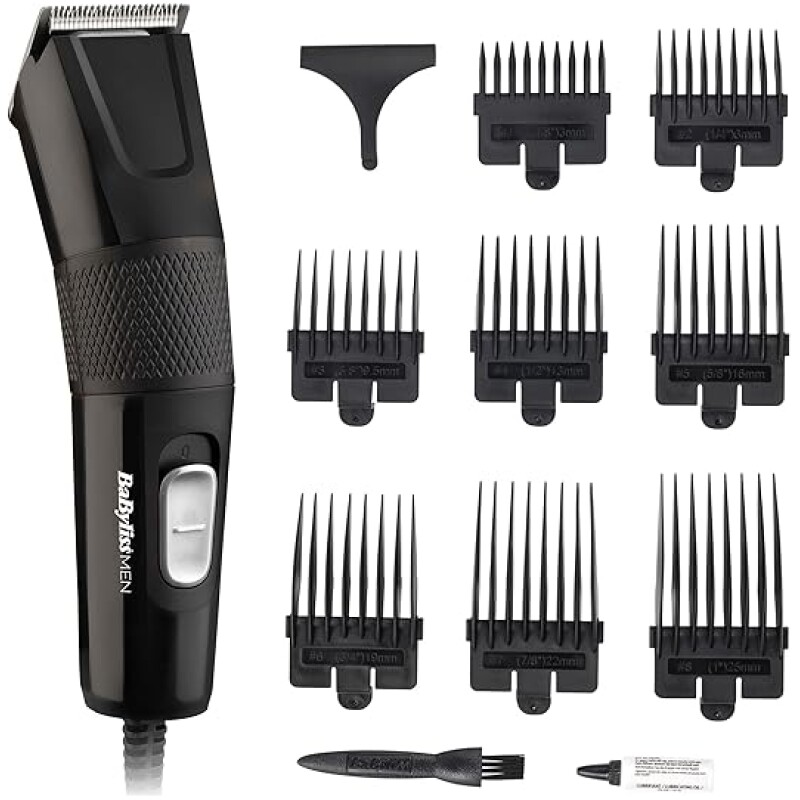 BaByliss-Hair-Clipper-Precision-Power-Corded-Hair-Clippers-for-Men-Sharp-Stainless-Steel-Blades-8-cutter-guides-1-8-B07TLLNQCH