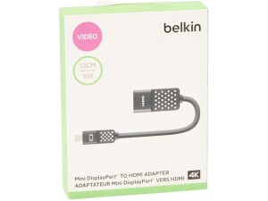 Belkin F2CD079BT-A Mini DisplayPort to HDMI HDTV 4K 12cm Black