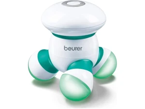 Beurer MG16 Mini Massager - green, Ergonomic hand-held vibration massager, Battery operated for use anywhere, Easy massage application for your neck, back, arms and legs
