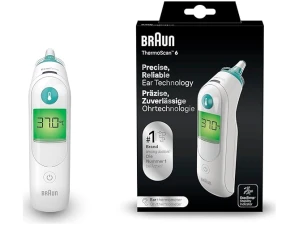 Braun ThermoScan 6 Ear thermometer - Colour-coded Digital Display - ExacTemp Stability Indicator - Baby and infant friendly