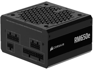 CORSAIR RM650e (2025) Fully Modular Low-Noise ATX Power Supply with 12V-2x6 Cable ? ATX 3.1 & PCIe 5.1 Compliant, Cybenetics Gold Efficiency, 105?C-Rated Capacitors, Modern Standby Mode ? Black
