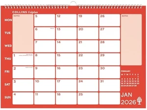 Collins - Colplan - A3 Monthly Wall Diary Calendar 2026 (CMC-26)