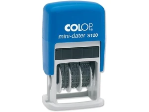 Colop S120 Mini Dater Stamp Self-Inking 12 Years Imprint Ref 14520000, Black, Small, 20x3.8mm