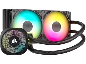 Corsair NAUTILUS 240 RS ARGB Liquid CPU Cooler ? 240mm AIO ? Low-Noise ? Direct Motherboard Connection ? Daisy-Chain ? Intel LGA 1851/1700, AMD AM5/AM4 ? 2x RS120 ARGB Fans Included ? Black