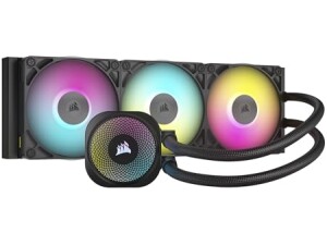 Corsair iCUE LINK TITAN 360 RX RGB Liquid CPU Cooler ? 360mm AIO ? 3x RX120 RGB Fans Included ? Fits Intel LGA 1851/1700, AMD AM5/AM4 ? iCUE LINK System Hub Included ? Black
