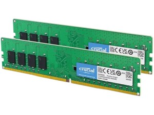 Crucial DDR4 RAM 32GB Kit (16GBx2) 3200MHz CL22, Desktop Computer Memory (or 2933MHz, 2666MHz) - CT2K16G4DFRA32A