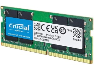 Crucial DDR4 RAM 8GB 3200MHz SODIMM CL22, Laptop Computer Memory, Mini PC (or 2933MHz, 2666MHz) - CT8G4SFRA32A