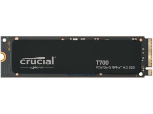 Crucial T700 4TB SSD PCIe Gen5 NVMe M.2 Internal Gaming SSD, Up to 12,400MB/s, Microsoft DirectStorage, PCIe 4.0 Backwards Compatible, Solid State Drive - CT4000T700SSD3