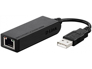 D-Link DUB-E100 High-Speed USB 2.0 Fast Ethernet 10/100 Mbit/s Ethernet Adapter, Black
