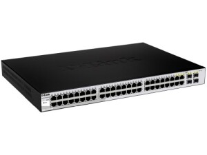 D-LinkDGS-1210-48 48-Port Gigabit Smart Managed Switch Including 4 Combo Ports, Surveillance Mode Interface, Fibre Uplink Ports, Enhanced Layer 2 Management