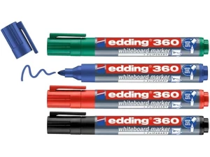 Edding 360 Drywipe Marker Assorted (Pack of 4) 3318999