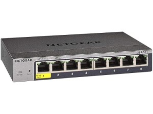 NETGEAR GS108T-300, Managed, L2/L3/L4, Gigabit Ethernet (10/100/1000), Full duplex