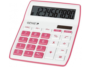 Genie 12264 Desktop Calculator - Pink