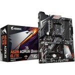 High-performance Gigabyte Aorus A520 Elite gaming motherboard for AMD Ryzen processors.