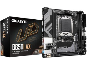 Gigabyte B650I AX Motherboard - Supports AMD AM5 CPUs, 5+2+1 Phases Digital VRM, up to 6400MHz DDR5 (OC), 1xPCIe 4.0 M.2, Wi-Fi 6E, 2.5GbE LAN, USB 3.2 Gen 2