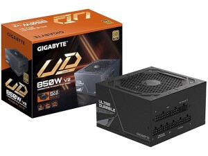 Gigabyte UD850GM PG5 V2 80 Plus Gold Fully Modular 850w PCIe 5.0 Power Supply Unit, ATX 3.1, 12VHPWR GPU Connector, Flat Cables, 10 Year Warranty