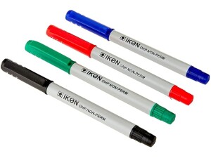 Hainenko Value Fine Non-Permanent Pen for Overhead Projector Sheet - Assorted (Pack of 4)