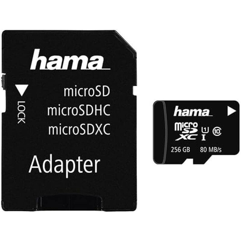 Hama-00124173-256-GB-UHS-I-Class1-C10-MicroSDXC-256-GB-UHS-I-Class1-C10-With-Adapter-533X-80-MBS-B01M0P9RPJ