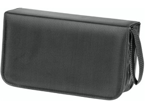 Hama CD Wallet for 120 Discs | CD/DVD/Blu-Ray | Folder for Storage, Space-Saving for the Office, Car and at Home | Black