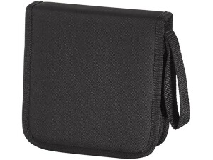 Hama CD Wallet for 32 Discs | CD/DVD/Blu-Ray | Folder for Storage, Space-Saving for The Office, Car and at Home | Black