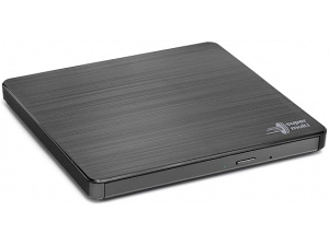 Hitachi-LG GP60 External DVD Drive, Slim Portable DVD Burner/Writer/Player for Laptop, Windows and Mac OS Compatible, USB 2.0, 8x Read/Write Speed - Black