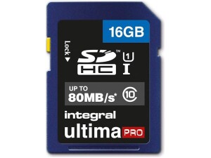 Integral INSDH16G10-80U1 UltimaPro 16 GB SDHC Class 10 Memory Card