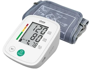 Kinetik Wellbeing Blood Pressure Monitor - Fully Automatic Upper Arm Bp Monitor, Home Use with Irregular Heartbeat Detection, 30 Memory, Standard Cuff 22-32cm - In Association with St John's Ambulance