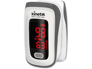 Kinetik Wellbeing Finger Pulse Oximeter - Heart Rate Monitor Used by the NHS, Blood Oxygen Saturation Monitor for Adults & Kids, Accurate Sats Pulse Heart-Rate - In Association with St John Ambulance