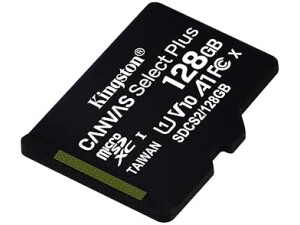 Kingston Canvas Select Plus microSD Card SDCS2/128 GB SP Class 10