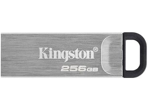 Kingston DataTraveler Kyson USB 3.2 Gen 1 Flash Drive 256GB - Stylish Capless Metal Case