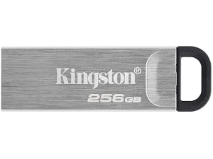 Kingston DataTraveler Kyson USB 3.2 Gen 1 Flash Drive 256GB - Stylish Capless Metal Case