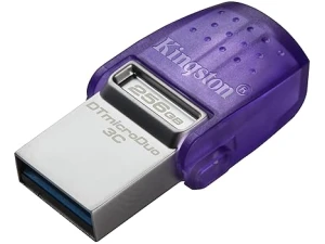 Kingston DataTraveler microDuo 3C USB Flash Drive 256GB USB Gen 3 Type-C and Type-A - DTDUO3CG3/256GB