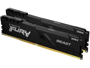 Kingston FURY Beast 32 GB (2 x 16 GB) 3200 MHz DDR4 CL16 Desktop Memory Kit of 2 KF432C16BBK2/32