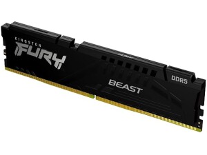 Kingston FURY Beast Black DDR5 16GB 5600MT/s CL40 DIMM Desktop Gaming Memory Single Module Intel XMP - KF556C40BB-16