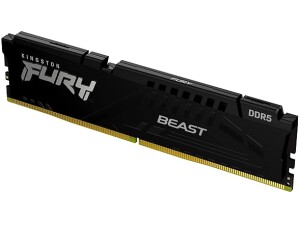 Kingston FURY Beast Black DDR5 32GB 5200MT/s CL40 DIMM Desktop Gaming Memory Single Module AMD EXPO and Intel XMP - KF552C40BB2-32