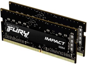 Kingston FURY Impact 32 GB (2 x 16 GB) 3200MHz DDR4 CL20 Laptop Memory Kit of 2 KF432S20IBK2/32